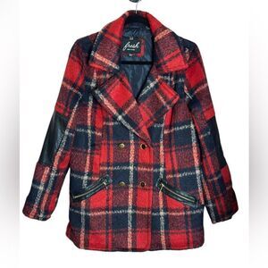 Fresh Plaid Coat Size Large